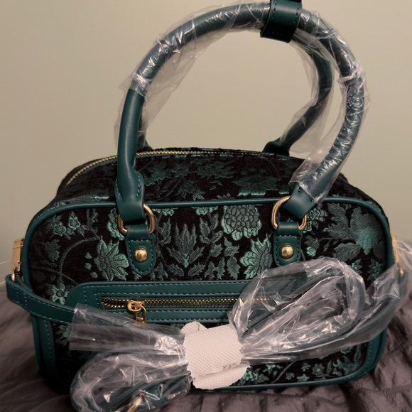 Wicked Oz Green Floral Emerald Crossbody handbag - Picture 8 of 8